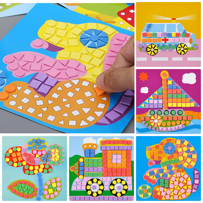 Home Decor Etsy - 6/12pcs Mozaïeken Schilderijen DIY Schuim Puzzels