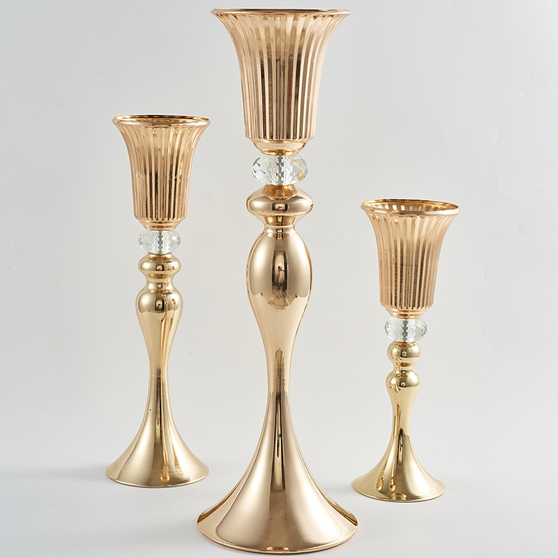 Home Decor Center - 1Pcs Crystal Kunstmatige Bloem Vaas Road