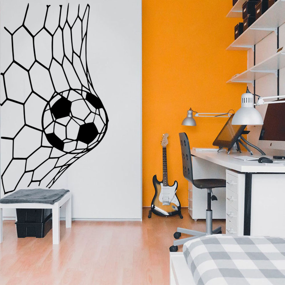 Home Decor Online Free - Grote Soceer Doel Netto Muursticker Speelkamer
