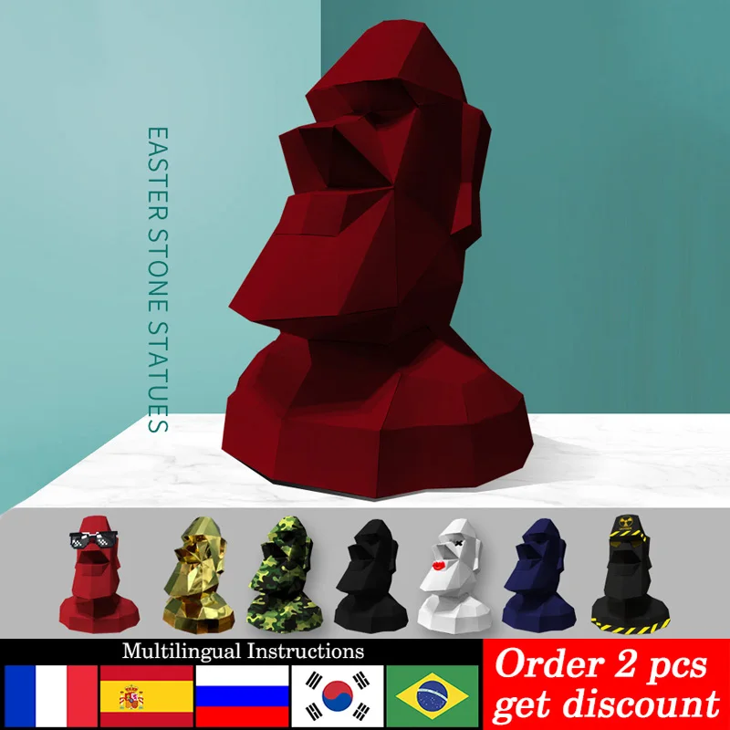 Home Decor Center - Groot Formaat Paaseiland Moai Decor Thuis