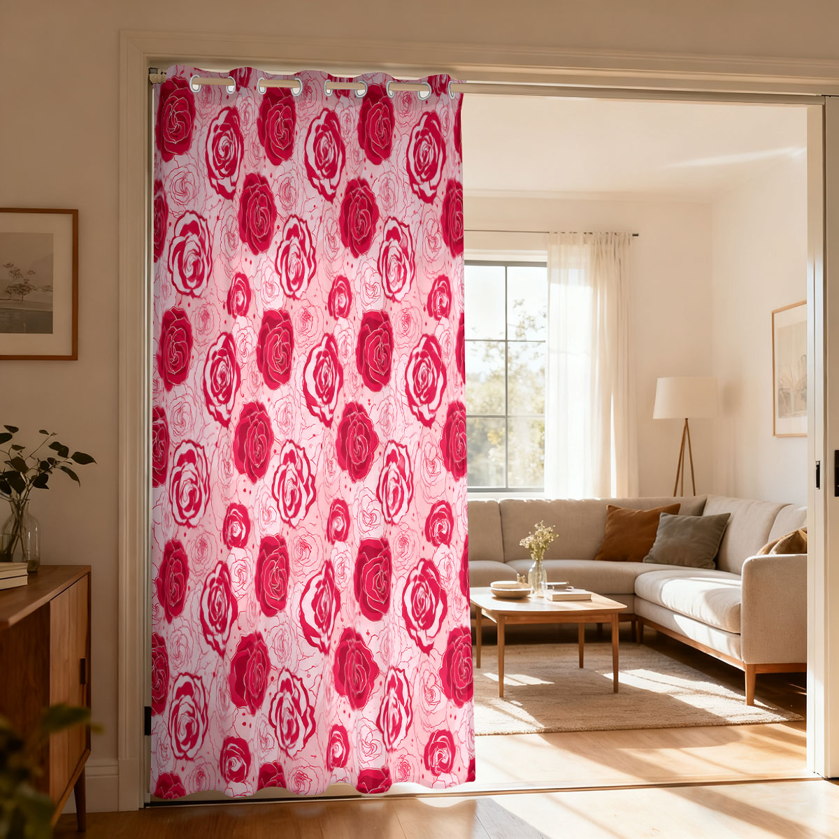 Home Decor Green - 1 stuk lichtgroen roze roos bloemen