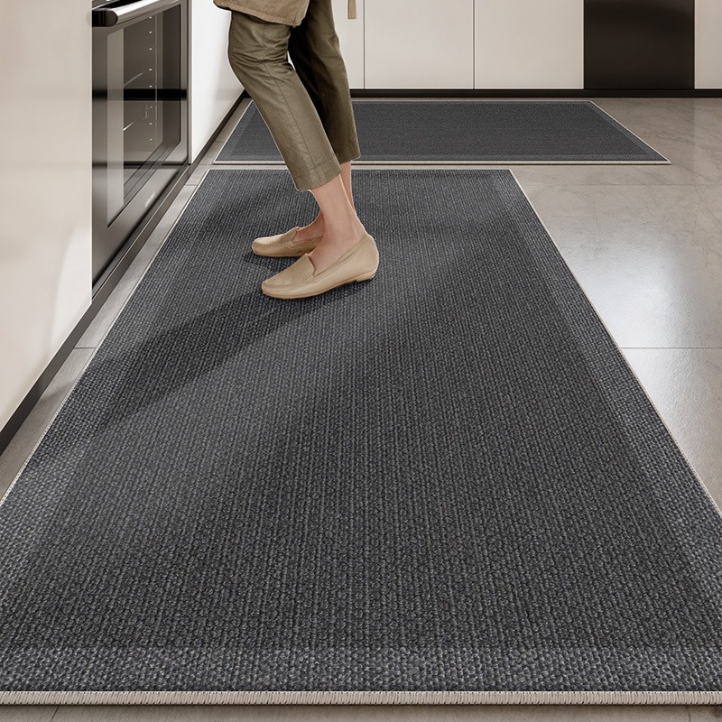 Home Decor Online Free - Tapijt voor keukenvloermat Donkergrijze tapijten Lange