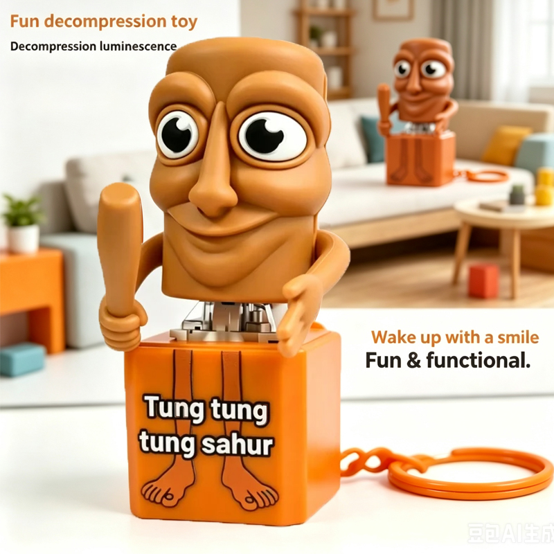 Home Decor Mod - Nieuwe Tung Tung Tung Sahur Sleutelhanger