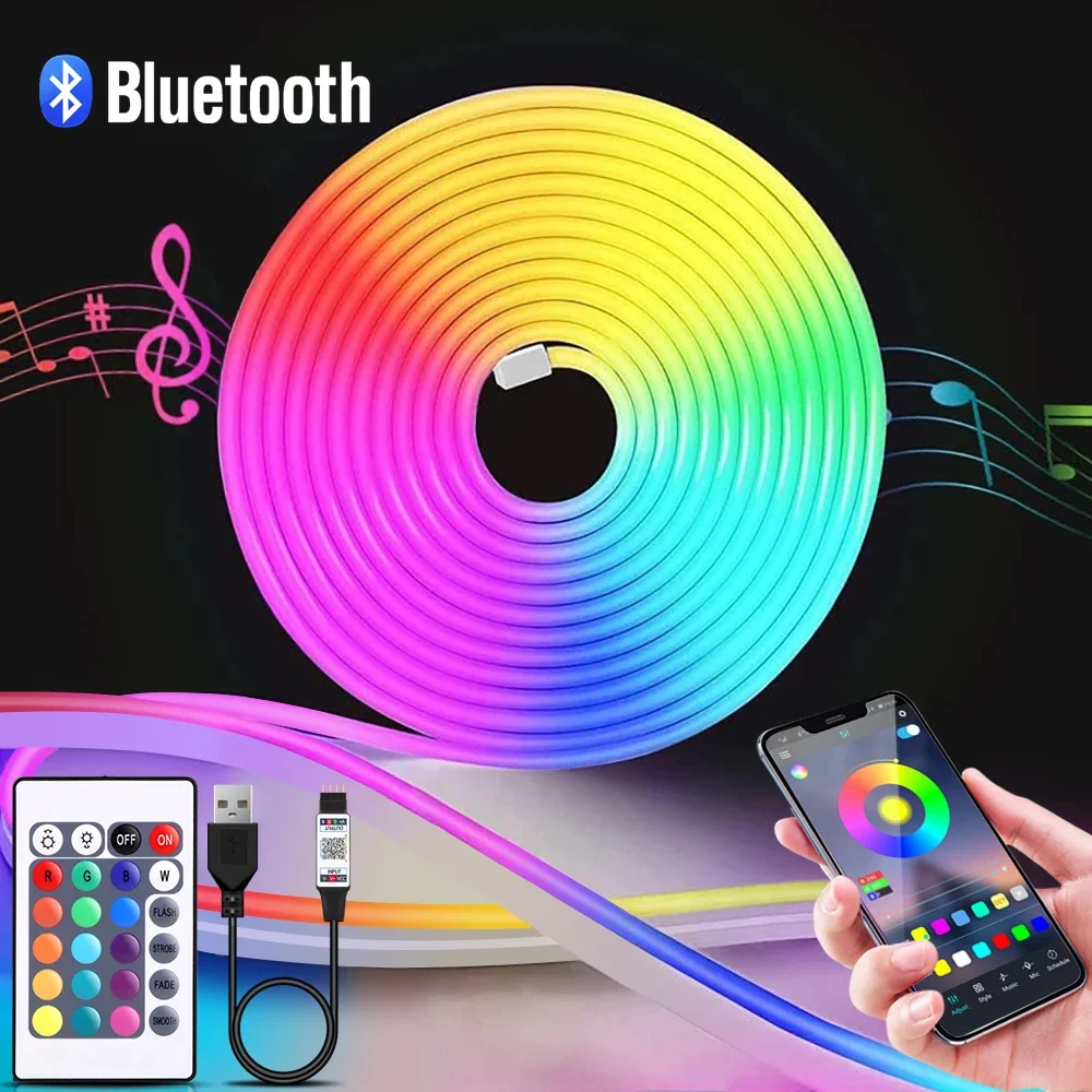 Home Decor Pinterest - 1-5m RGB LED Neon Strip Licht