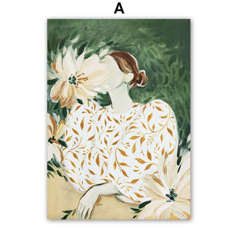 Moderne abstracte groen gestre - Home Decor Green recensie en prijs