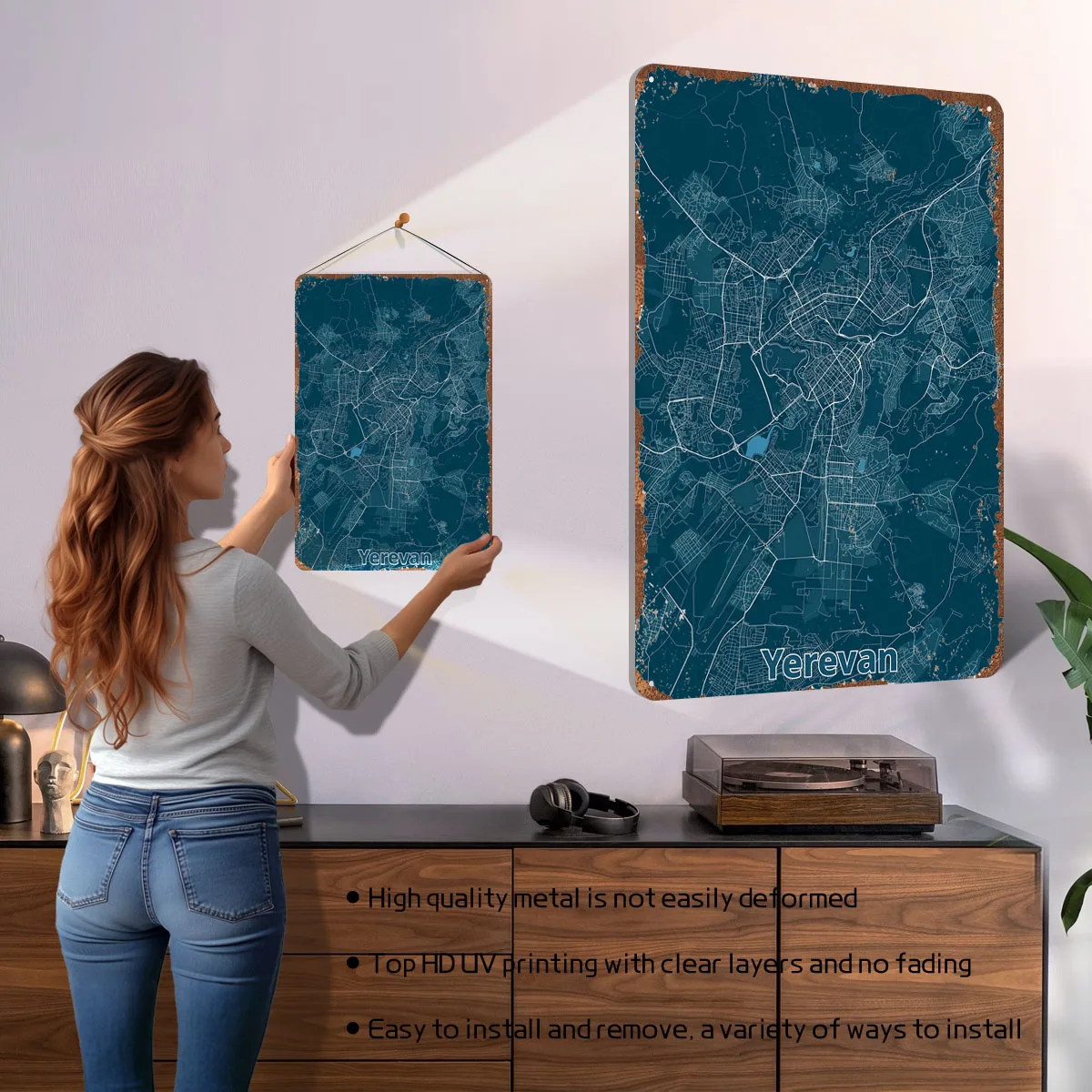 Yerevan stadskaart posterkaart - Home Decor Yerevan recensie en prijs