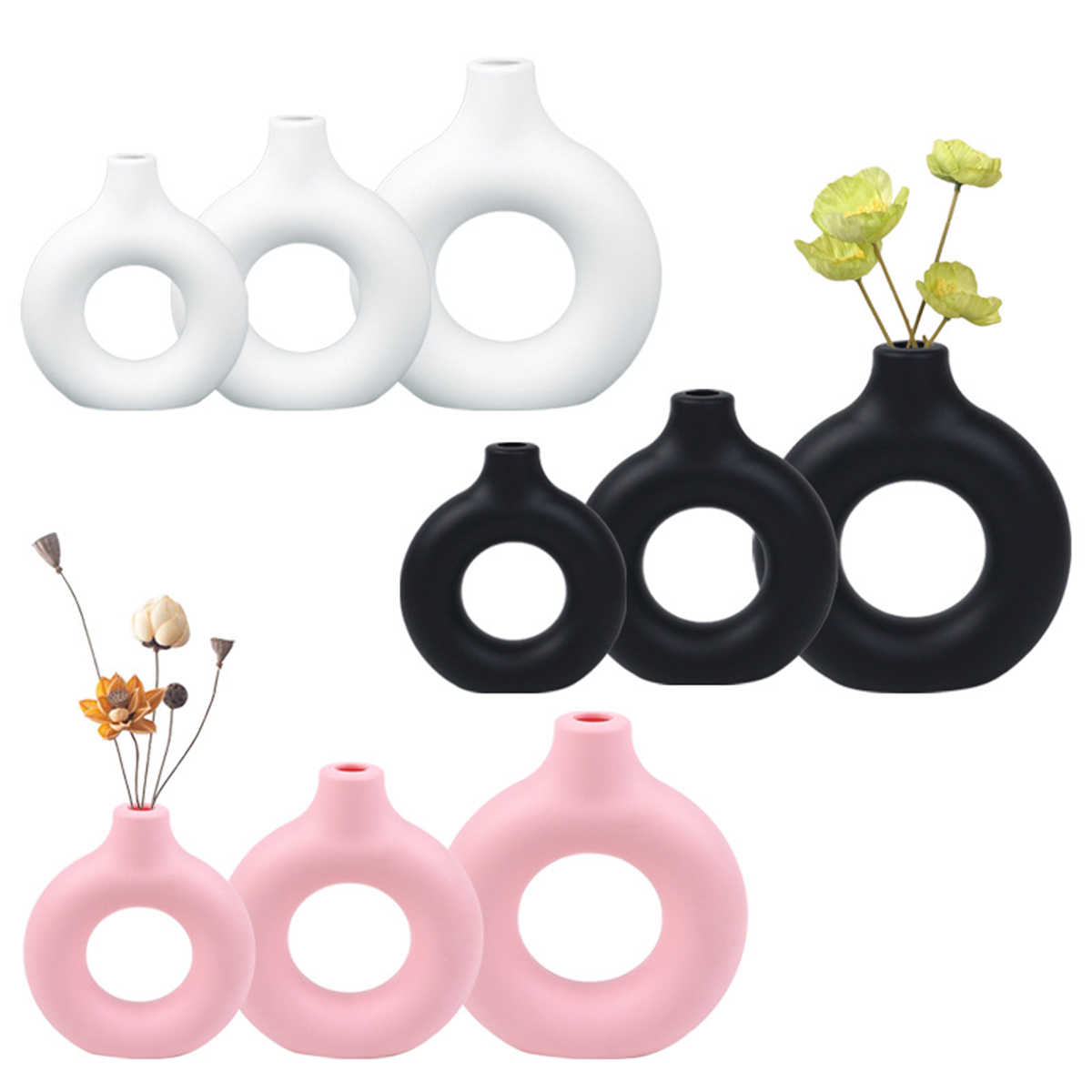 1PC Rondheid Plastic Vaas Brui - Home Decor Center recensie en prijs