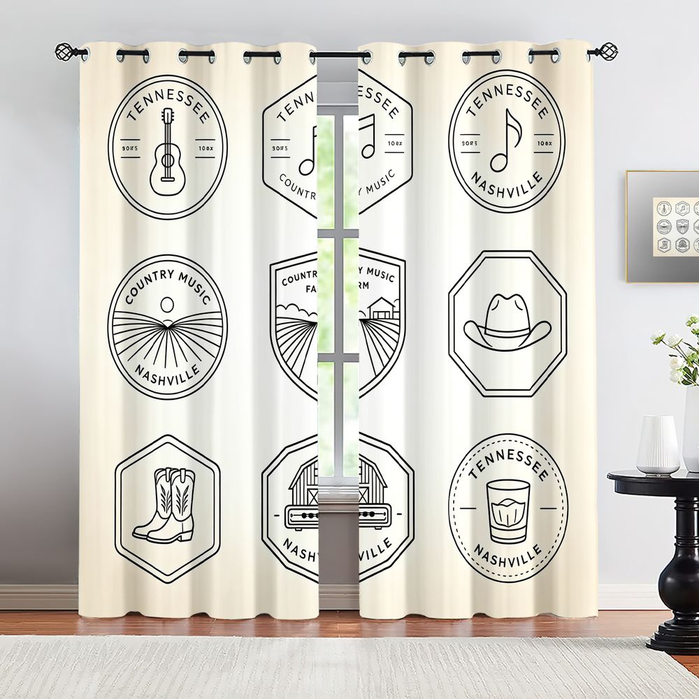 Tennessee Country Music Thema- - Home Decor Curtain recensie en prijs