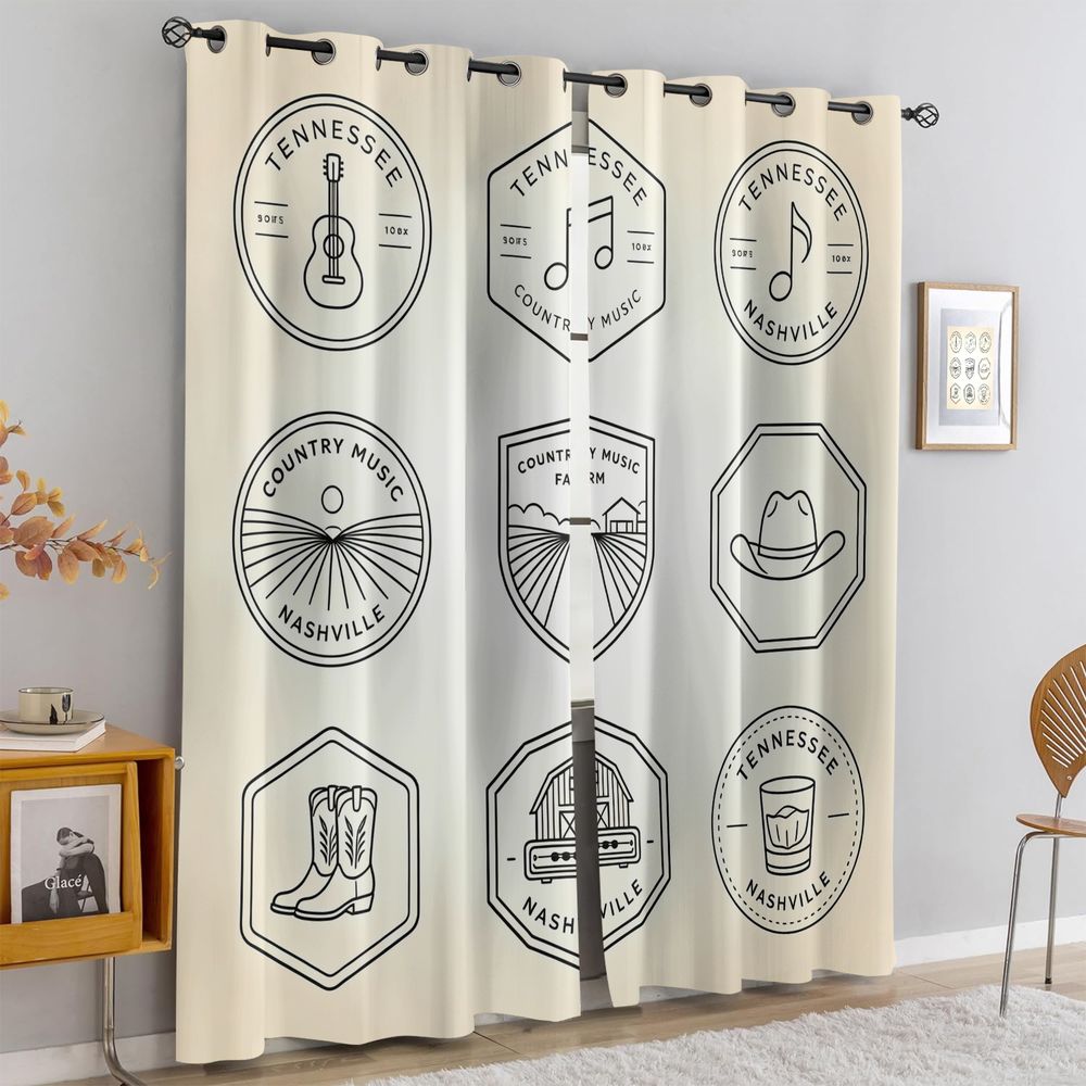 Tennessee Country Music Thema- - Home Decor Curtain recensie en prijs