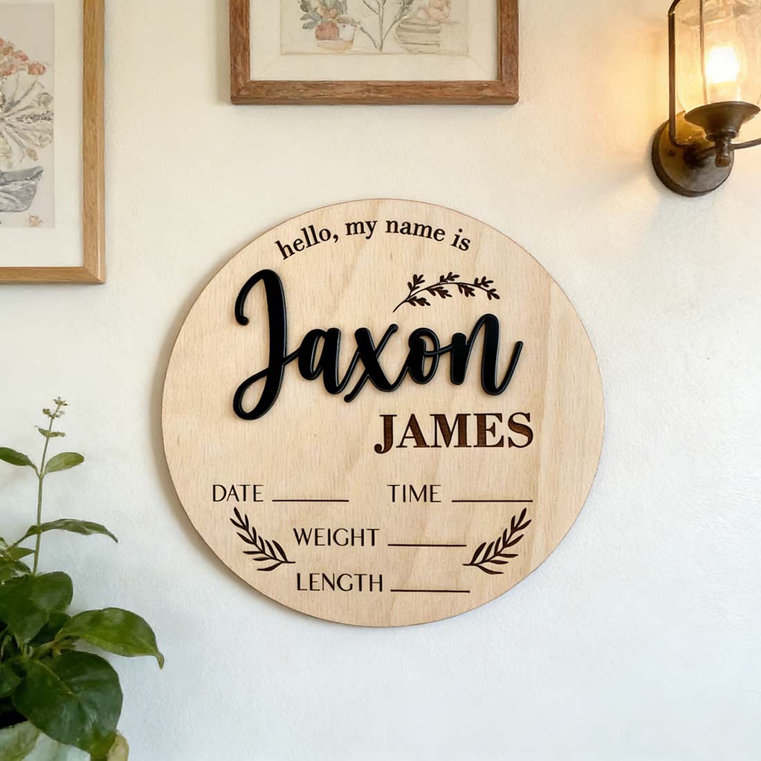 1Pc Aangepaste Baby Aankondigi - Home Decor Pinterest recensie en prijs