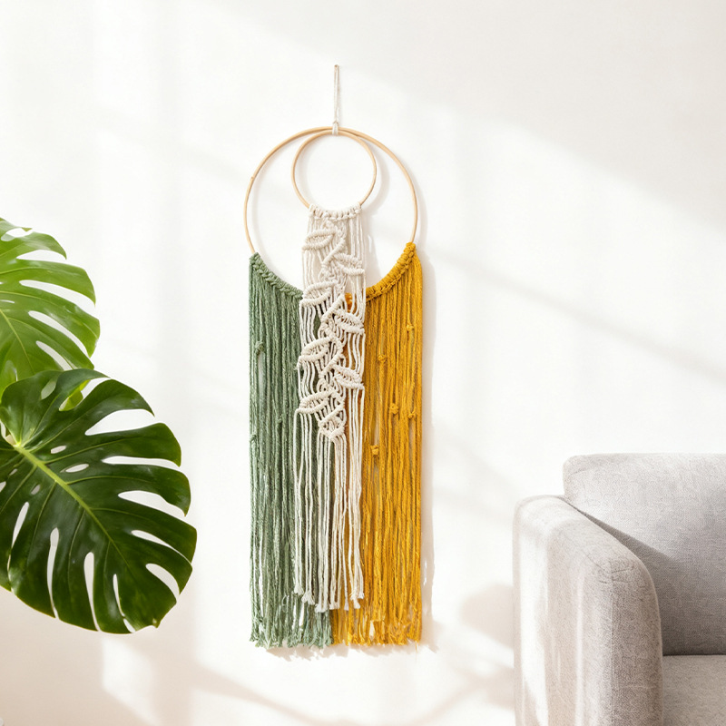 29x90cm Groen Boheems handgewe - Home Decor Green recensie en prijs
