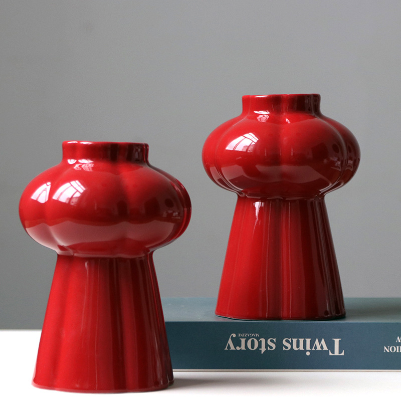 1 stuks rode keramische vaas,  - Home Decor Center recensie en prijs