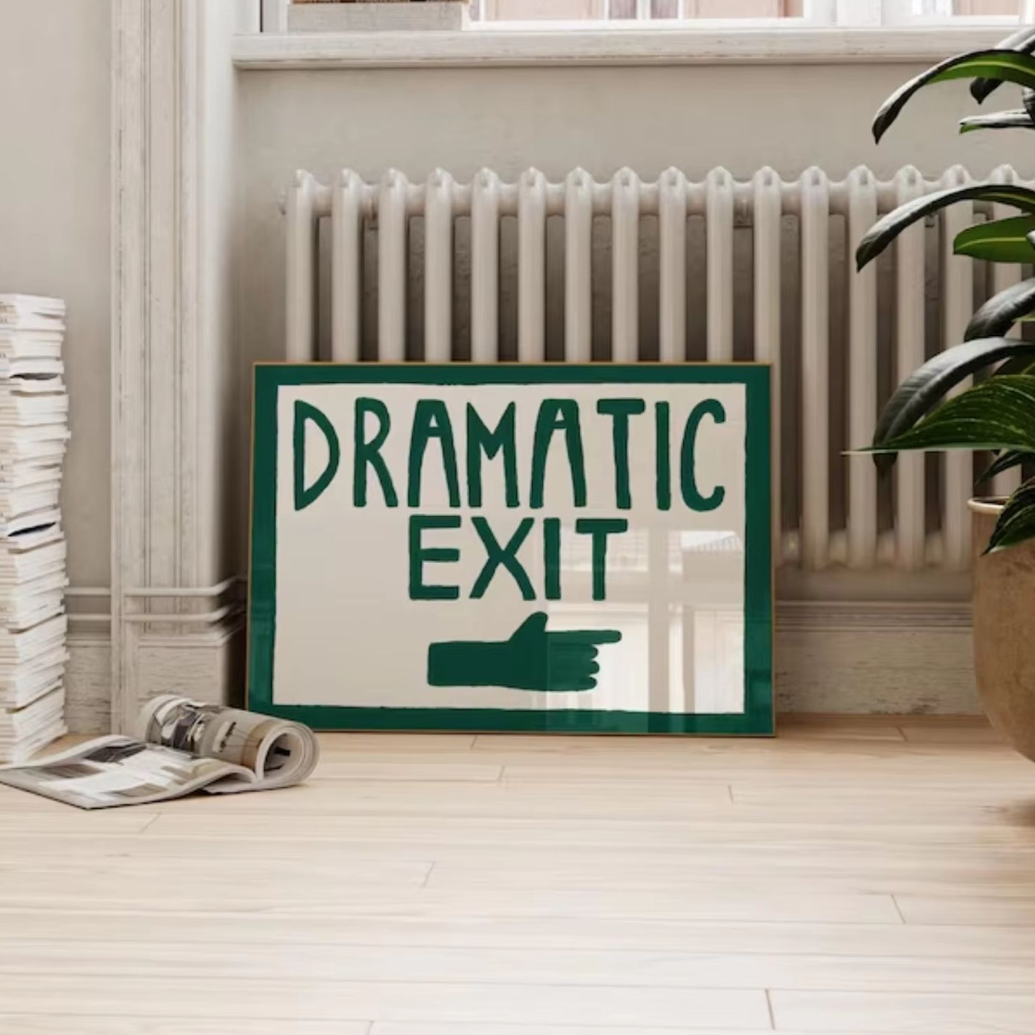 Grappige gangprint donkergroen - Home Decor Green recensie en prijs