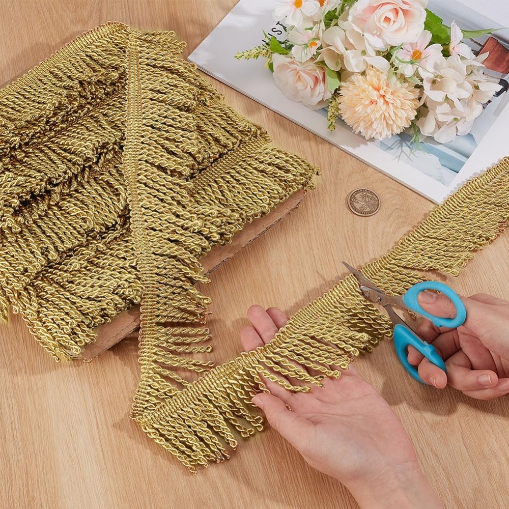 12 yards x 2,2 inch Fringe Tri - Home Decor Curtain recensie en prijs