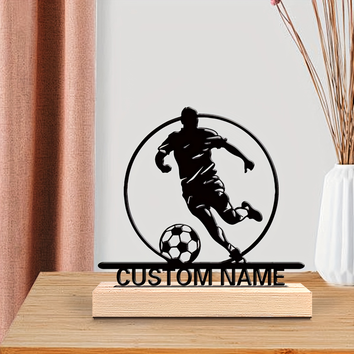 Aangepaste voetbalspeler metal - Home Decor Mod recensie en prijs