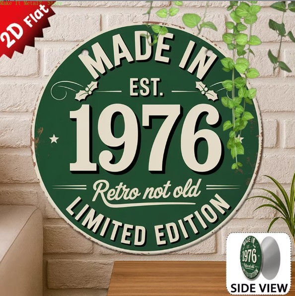 Gemaakt in 1976 Retro Niet Oud - Home Decor Green recensie en prijs