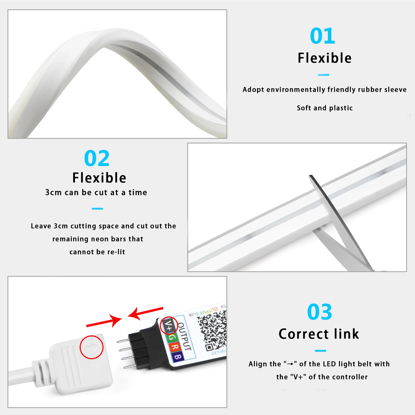 1-5m RGB LED Neon Strip Licht  - Home Decor Pinterest recensie en prijs