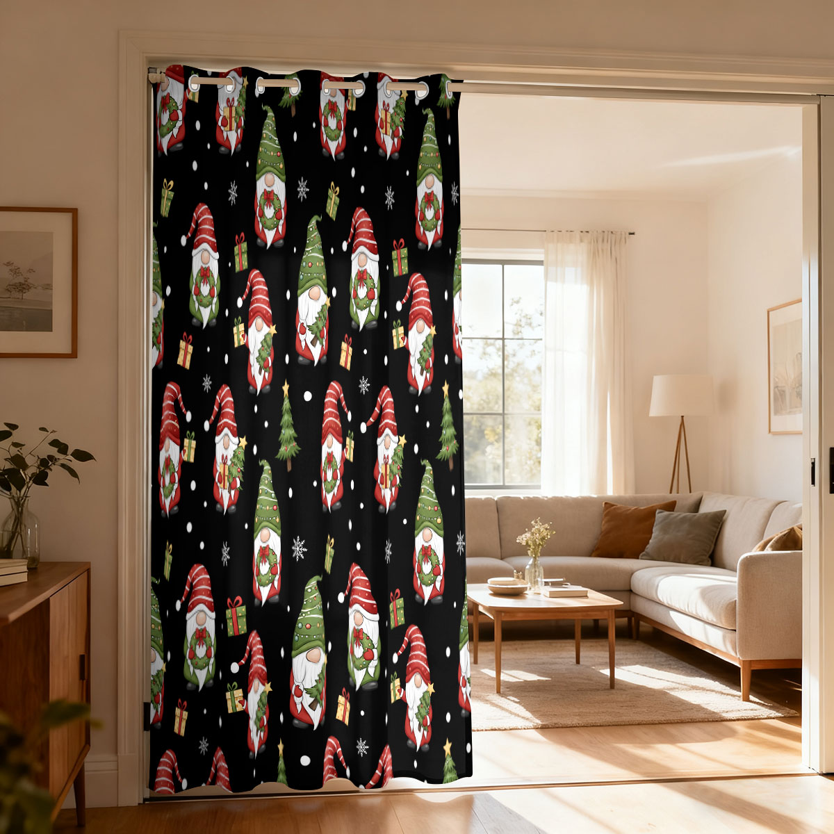 Kerstdwerg Kerstboom Cadeau Pr - Home Decor Curtain recensie en prijs